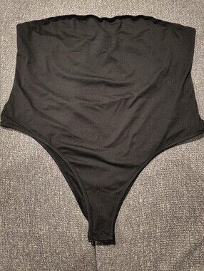 SHEIN Black Curve Strapless Bodysuit 3XL